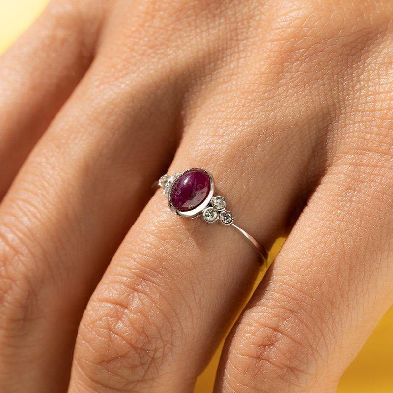 14K Gold Ring with Ruby Stone