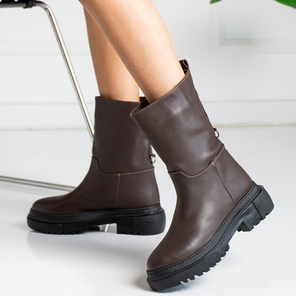 Brown Luvia Short Boots