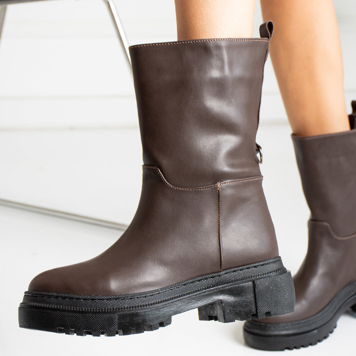 Brown Luvia Short Boots