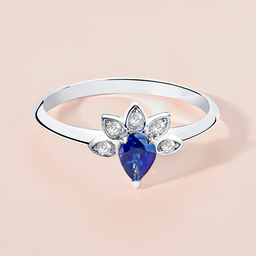 14K Sapphire Ring