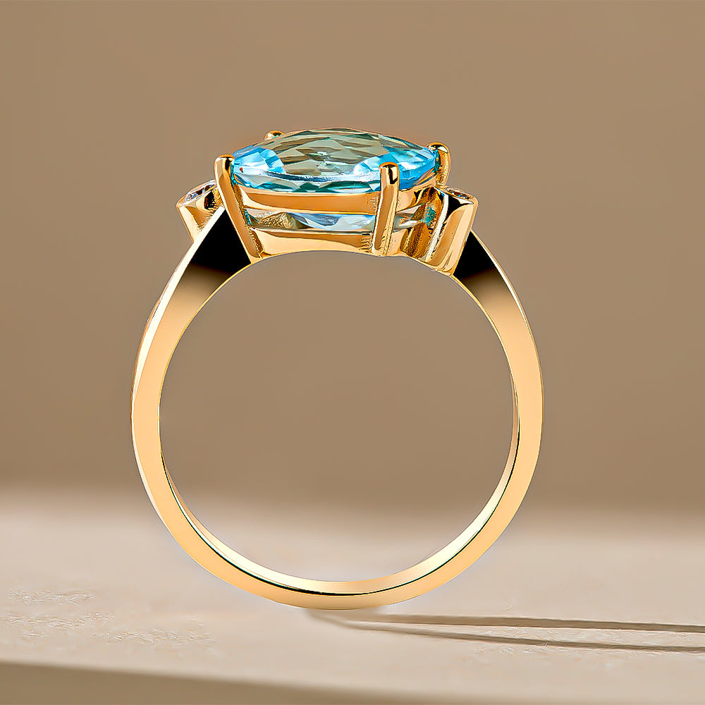 Blue Topaz Ring