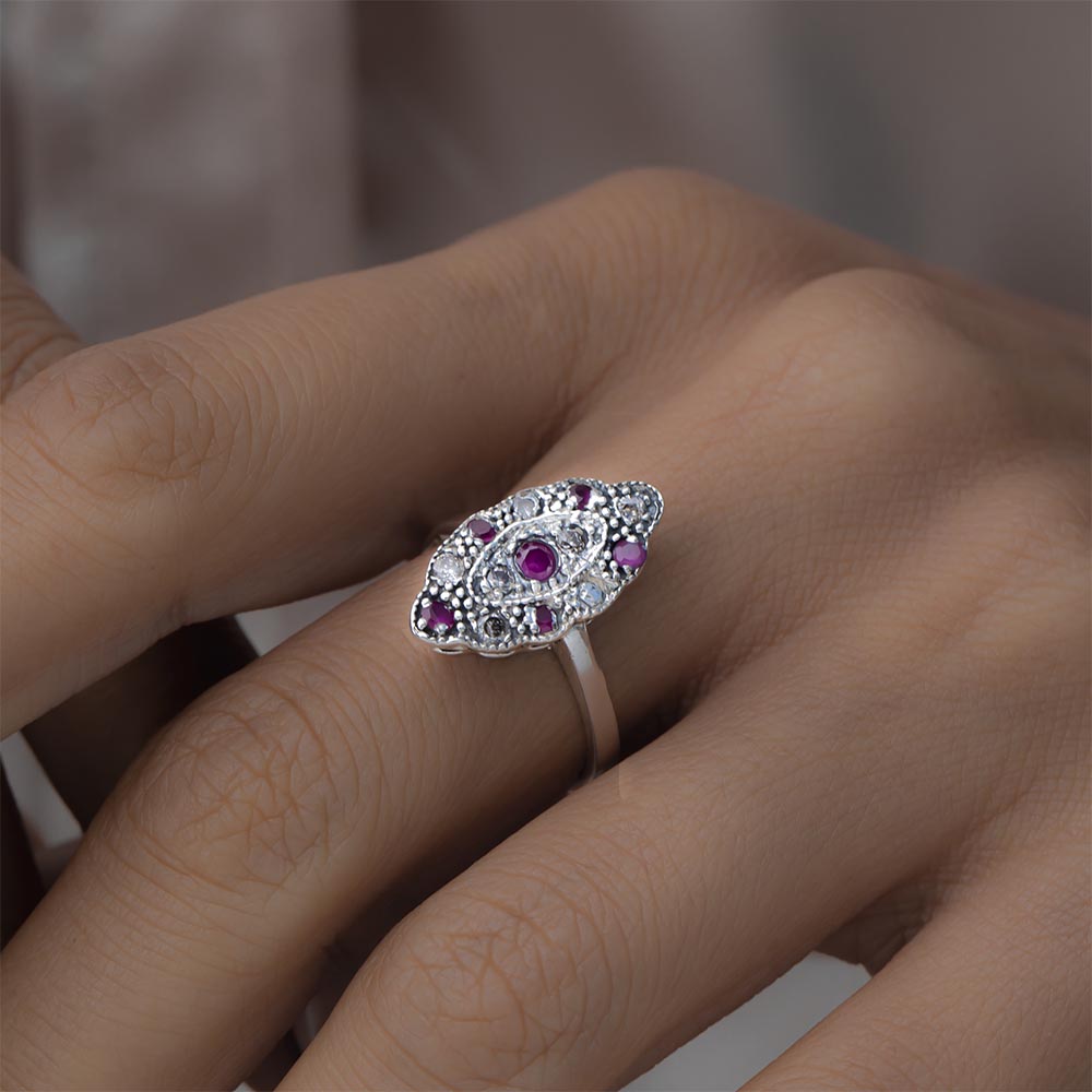 925 Carat Rubble Ring