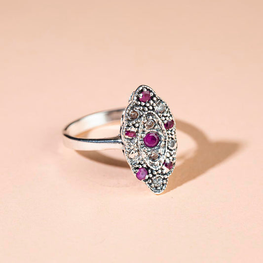 925 Carat Rubble Ring