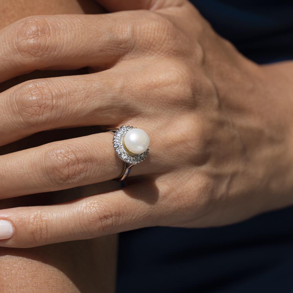 925 Carat Pearl Ring