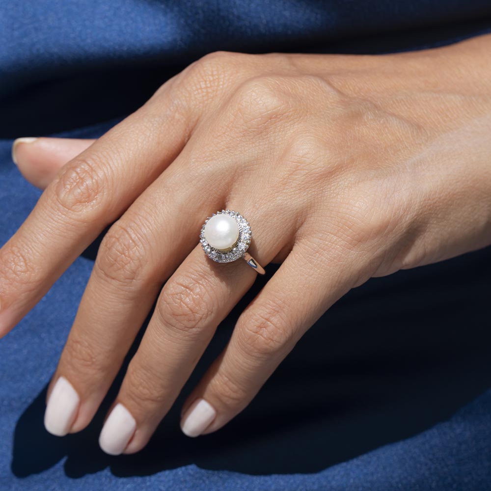 925 Carat Pearl Ring
