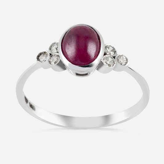14K Gold Ring with Ruby Stone