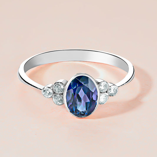 Sapphire Stone 14k Ring