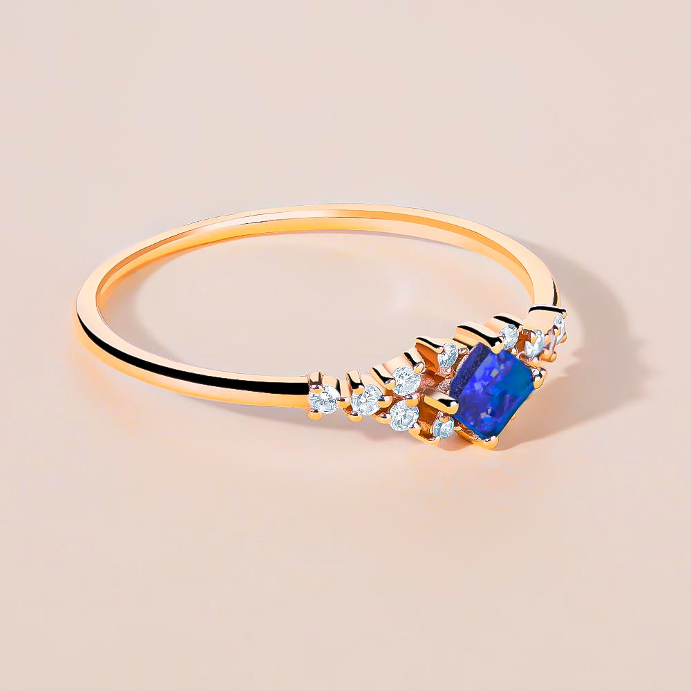 Sapphire Stone 14k Ring