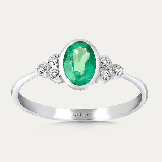 Emerald Stone 14k Gold Ring