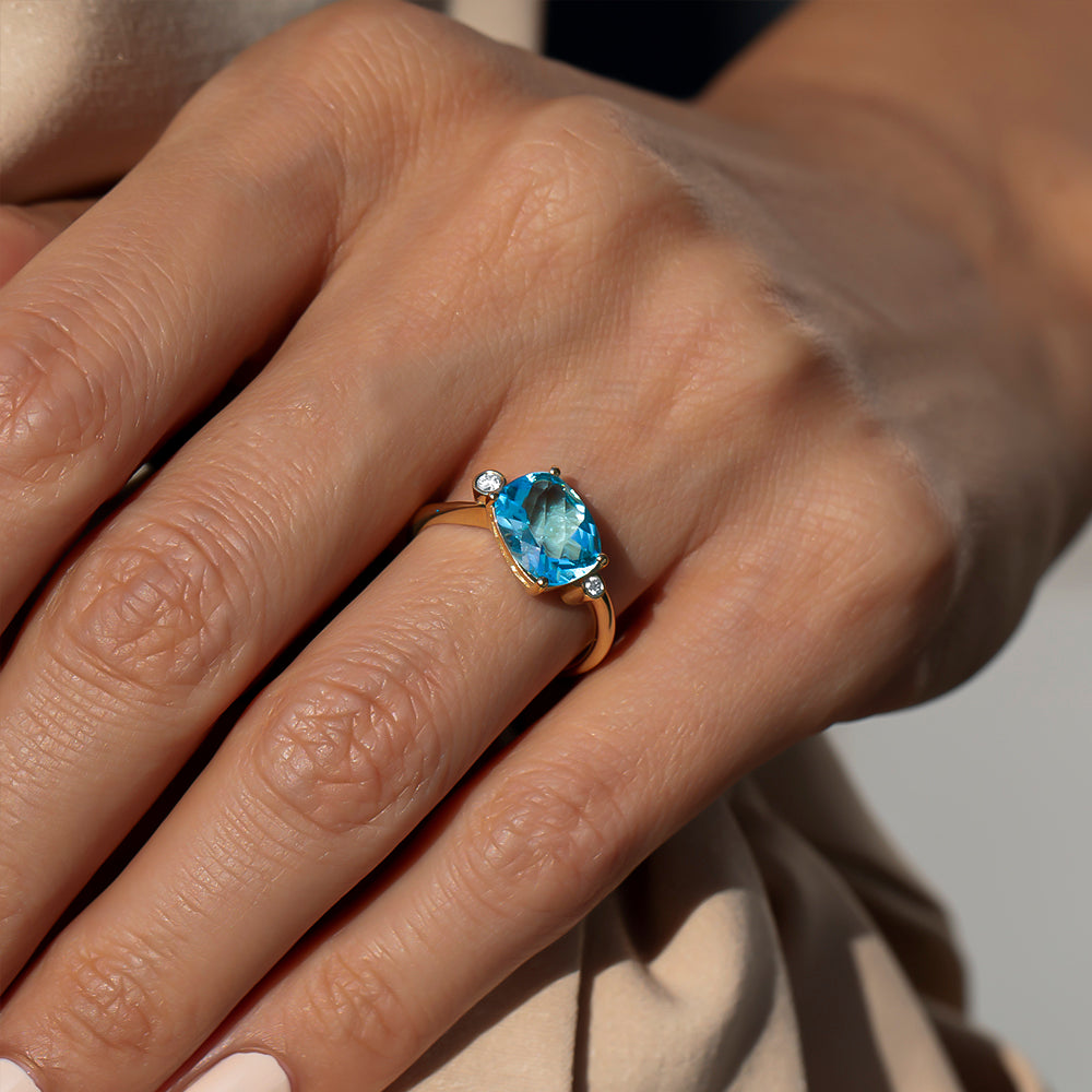 Blue Topaz Ring