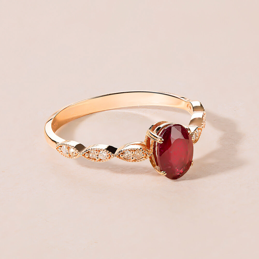 14K ruby Stone Ring